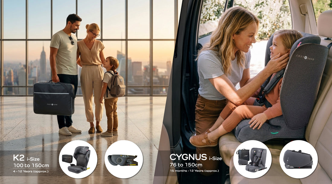 Cozy N Safe Cygnus i-Size vs Cozy N Safe K2 i-Size: Which Car Seat Is Best for a UK Staycation?