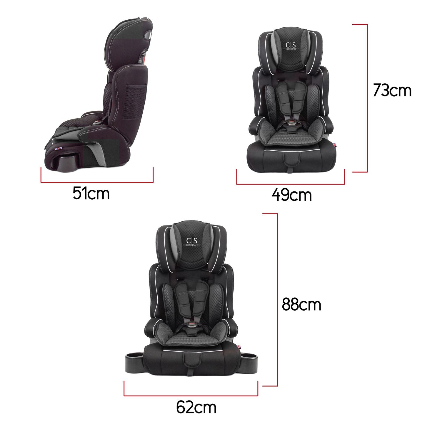 Cozy N Safe Everest Group 1/2/3 Car Seat