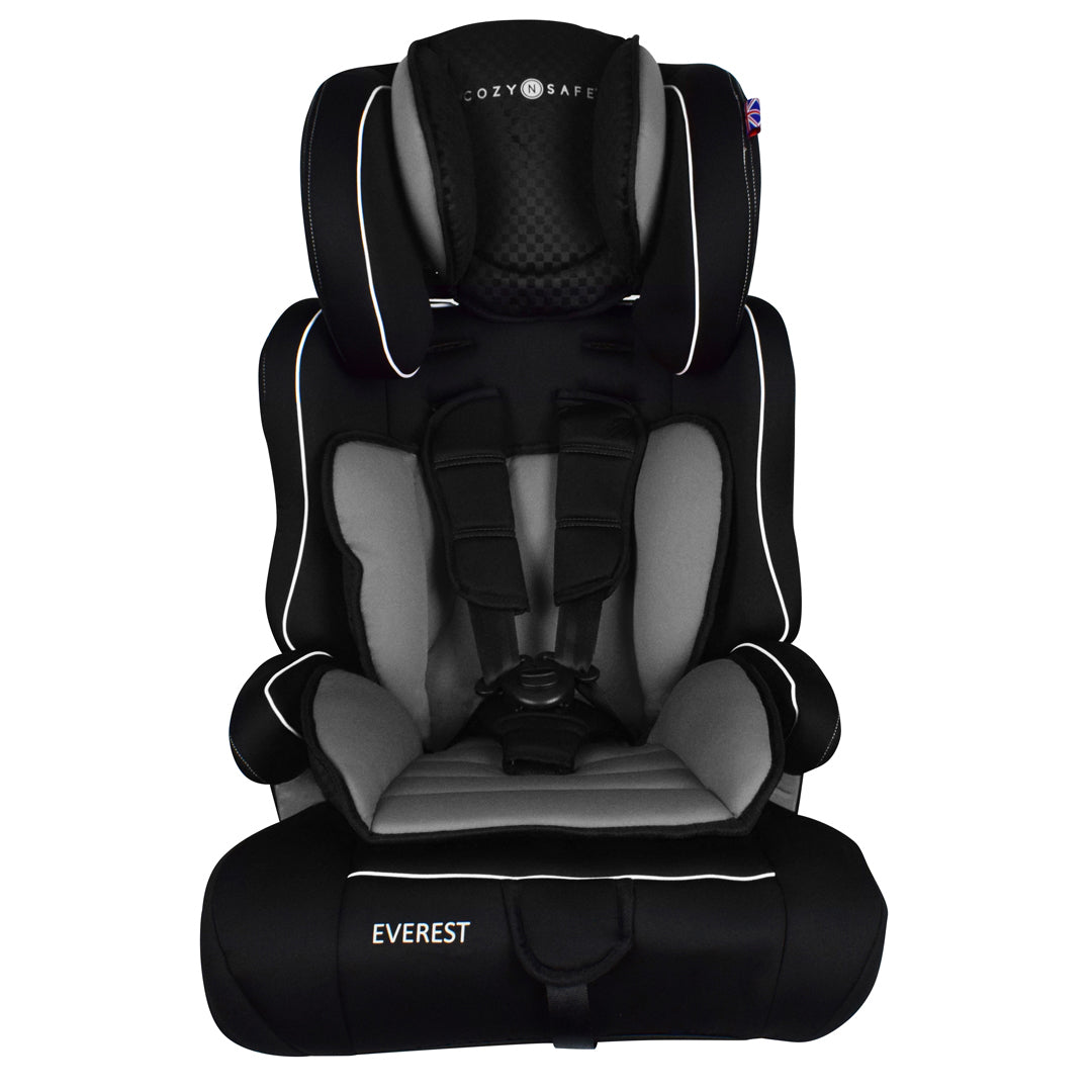 Cozy N Safe Everest Group 1 2 3 Car Seat with cup holders Black