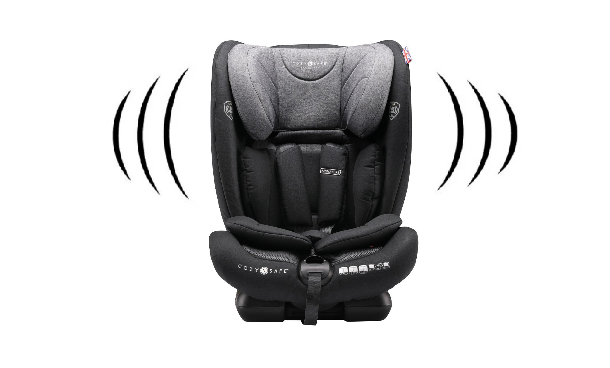 Cozy N Safe Excalibur Group 1 2 3 Child Car Seat with 25kg Harness