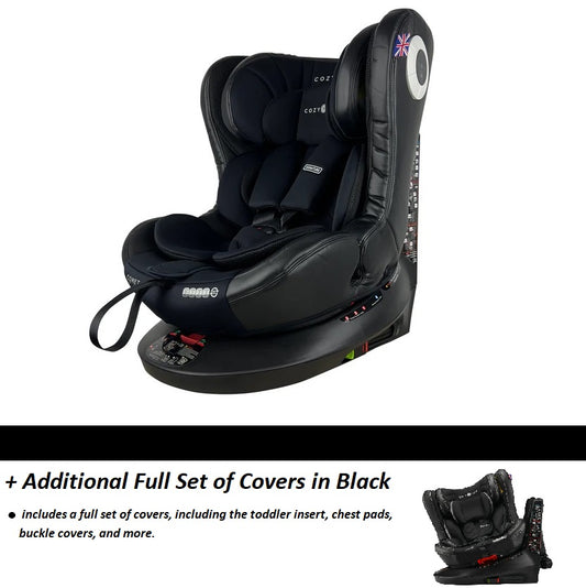 Cozy N Safe Comet 360° Rotation Car Seat BUNDLE (Full Set of Covers inc.)
