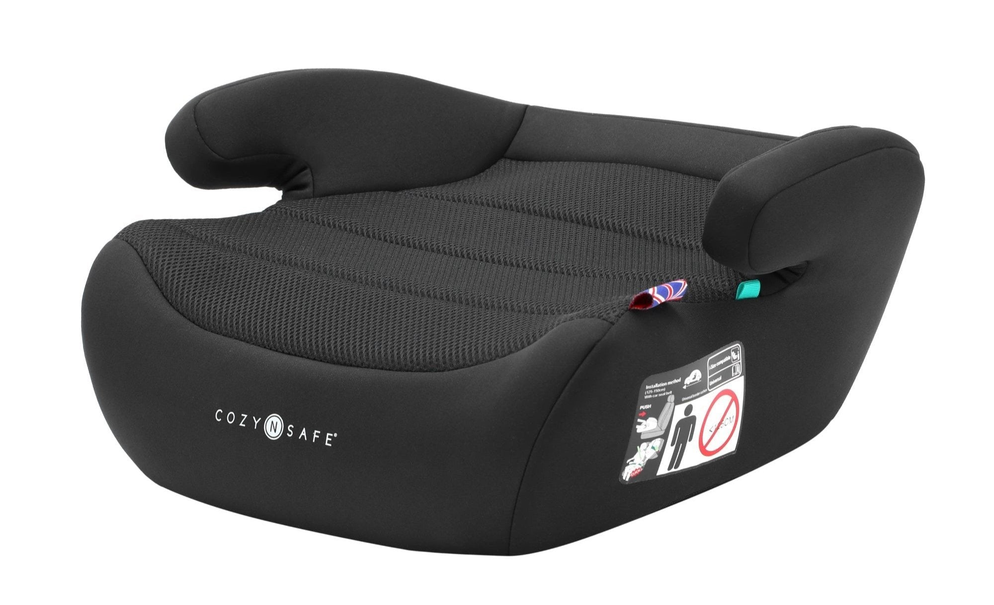 Size for booster shop seat in car