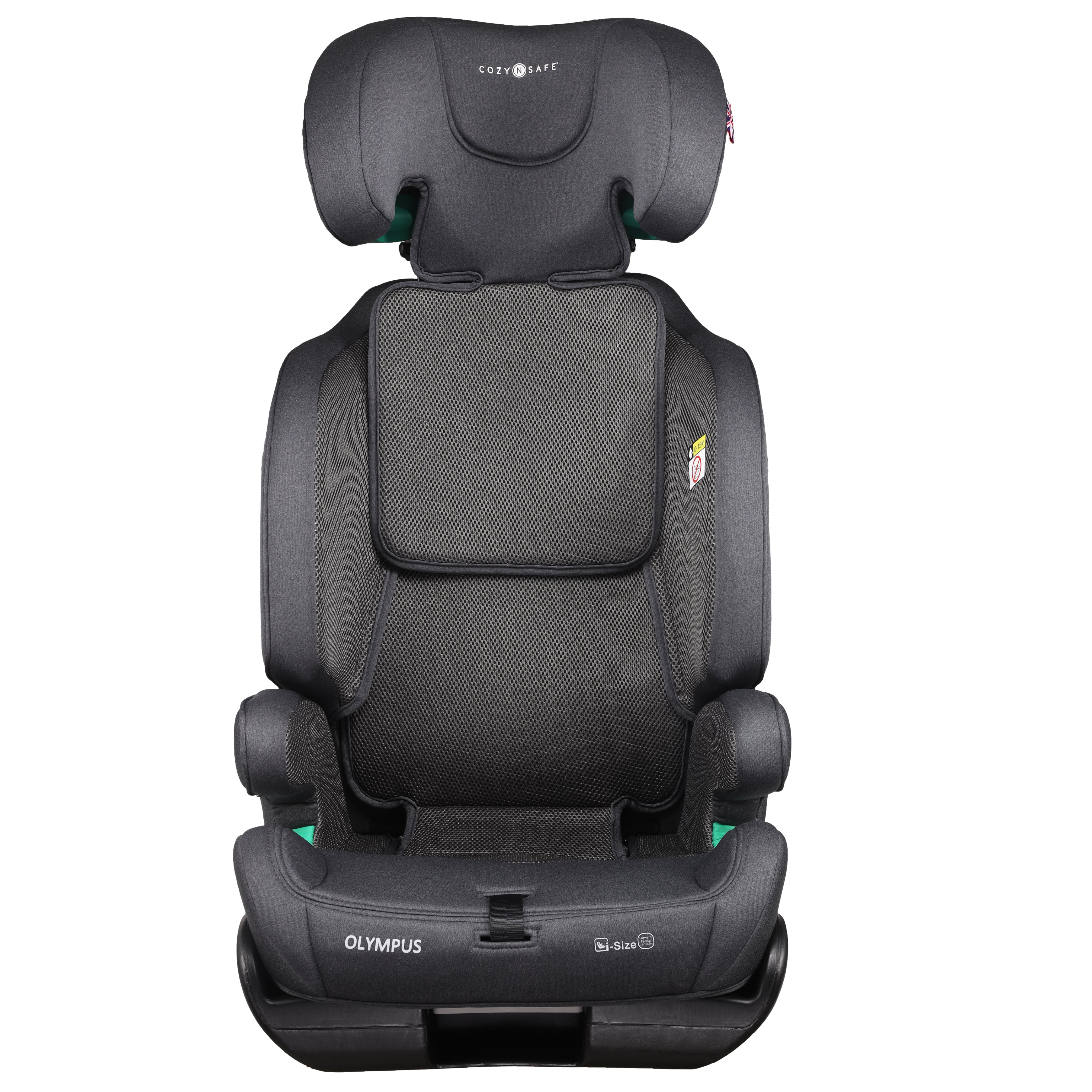 Olympus i-Size 76 to 150cm Child Car Seat and High Backed Booster